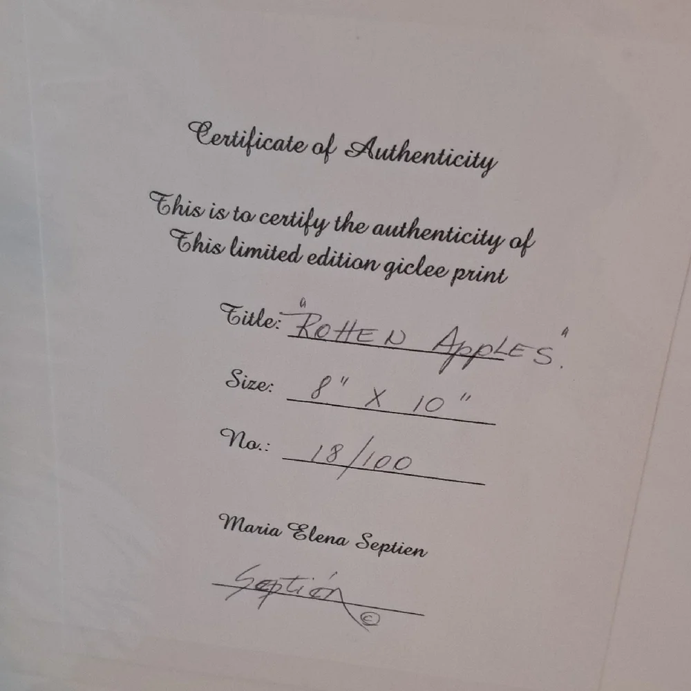 Apple Green Art Giclee Print - Picture 5 of 6